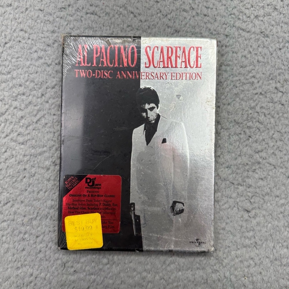 NISP Scarface Al Pacino 2-Disc Anniversary Edition DVD Video Movie Film 2003 DR
